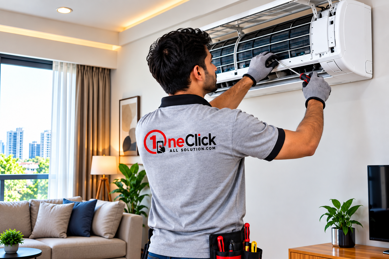 High-Pressure Foam Jet AC Washing